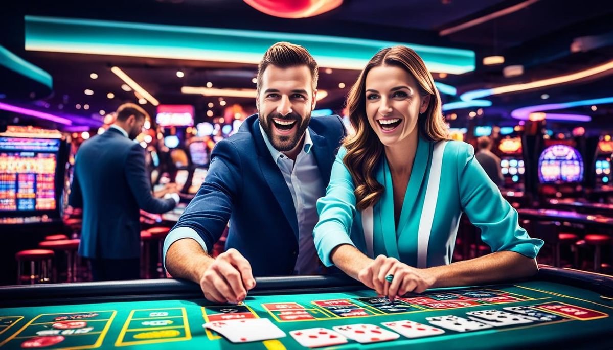 Live casino dealer interface on mobile